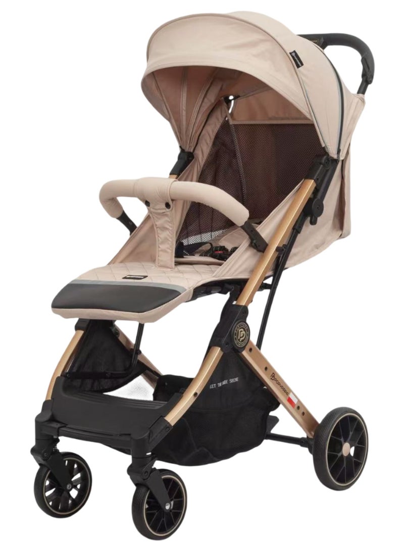 POPYPAPA C12 Baby Stroller | Baby Stroller with Large Wheels, Multi-Position Recline Seat, Extendable Canopy, 5-Point Harness, Front Swivel Wheels, Storage Basket | Baby Pushchair Stroller - Image 1
